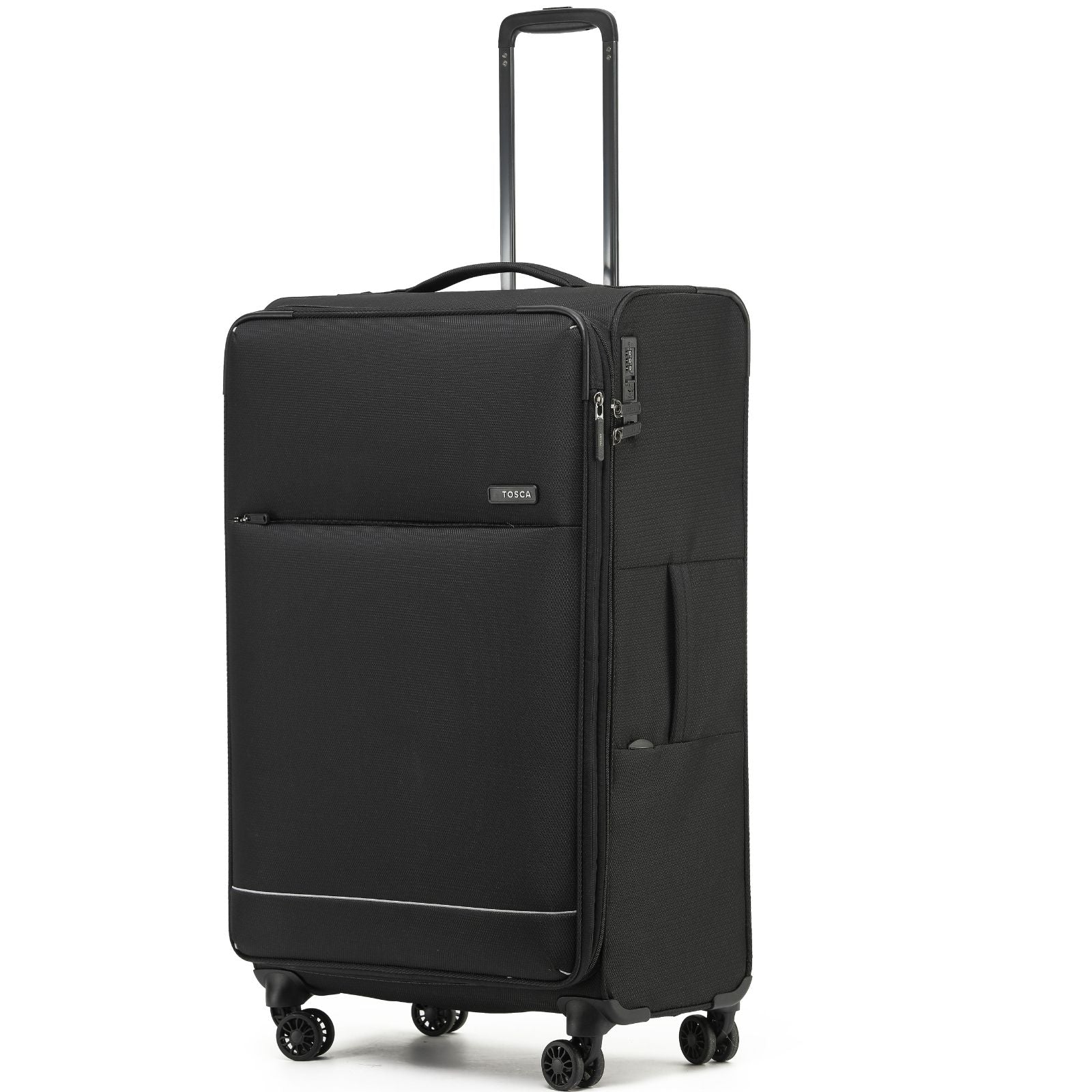 Tosca So Lite Expandable Softside Large Spinner Suitcase - 79cm - Black