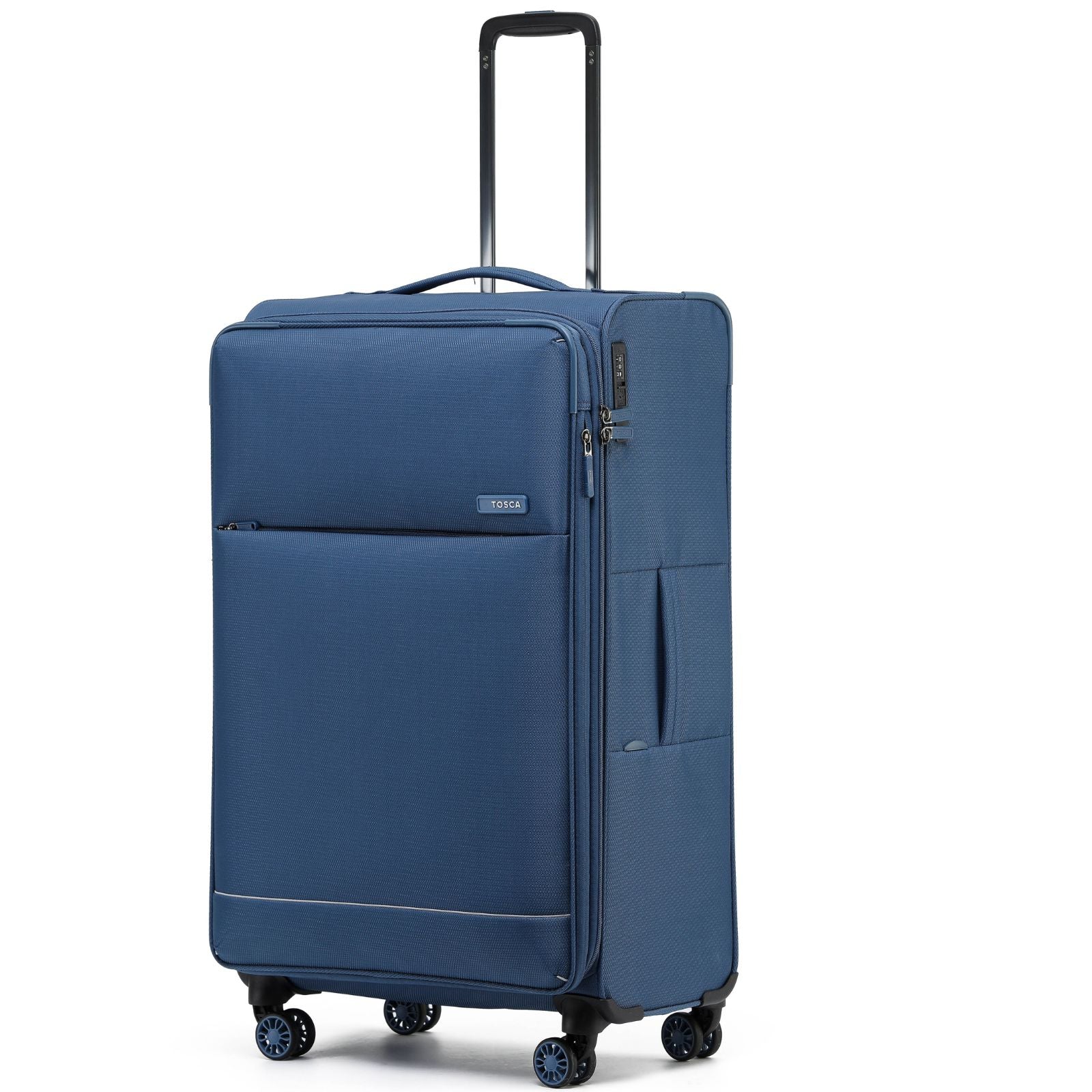 Tosca So Lite Expandable Softside Large Spinner Suitcase - 79cm - Blue