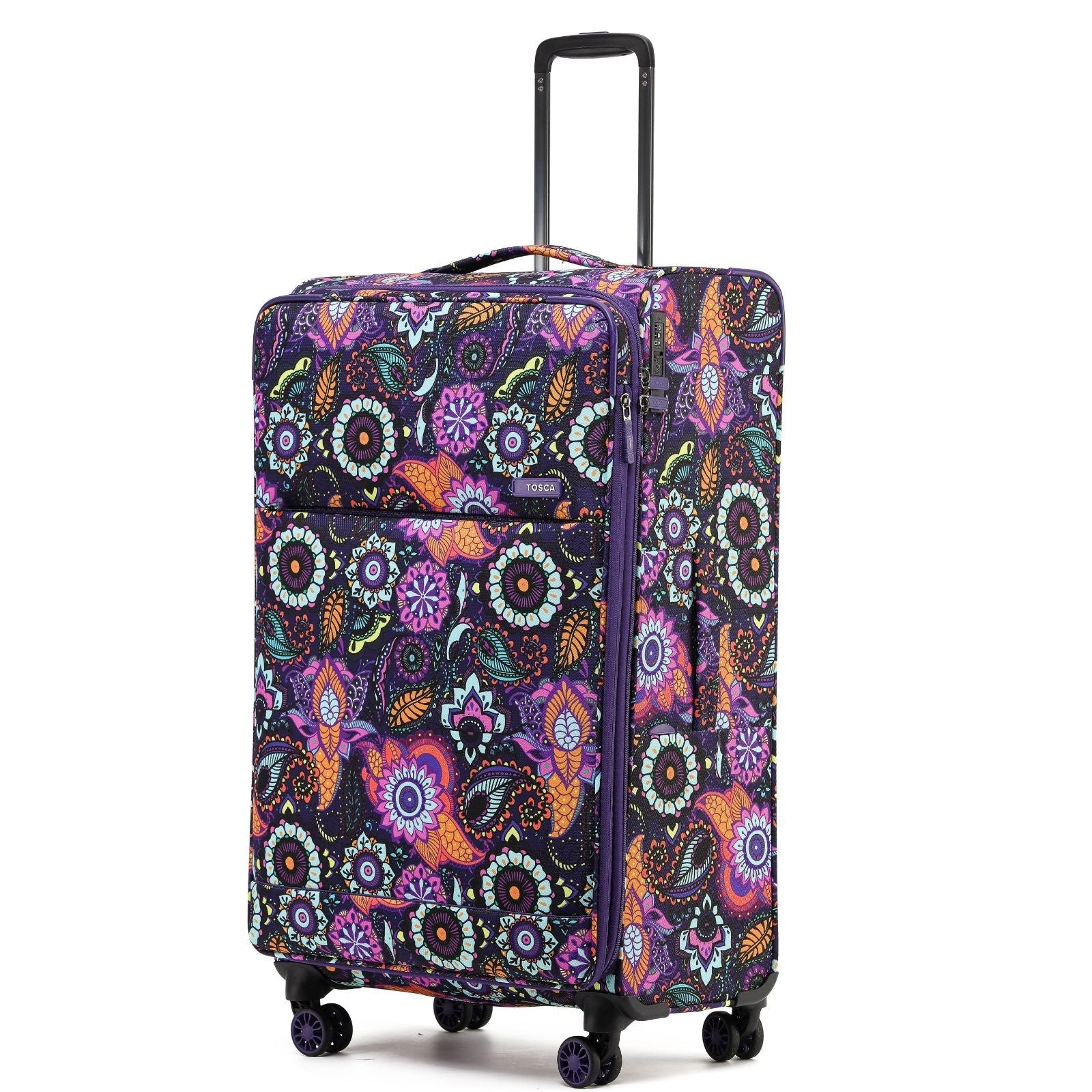 Tosca So Lite Expandable Softside Large Spinner Suitcase - 79cm - Paisley