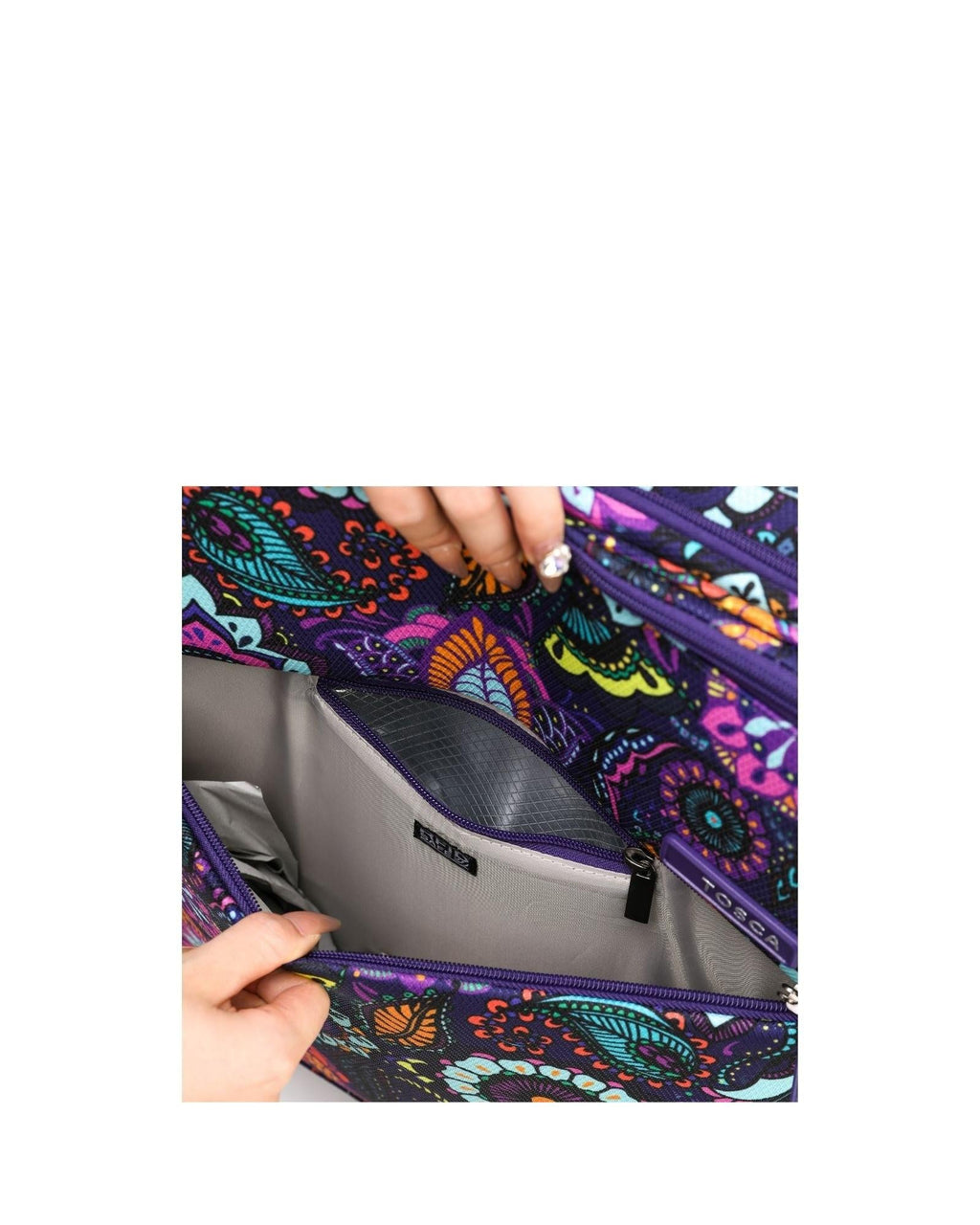 Tosca So Lite Softside Spinner Luggage Set - Paisley Front Image 6