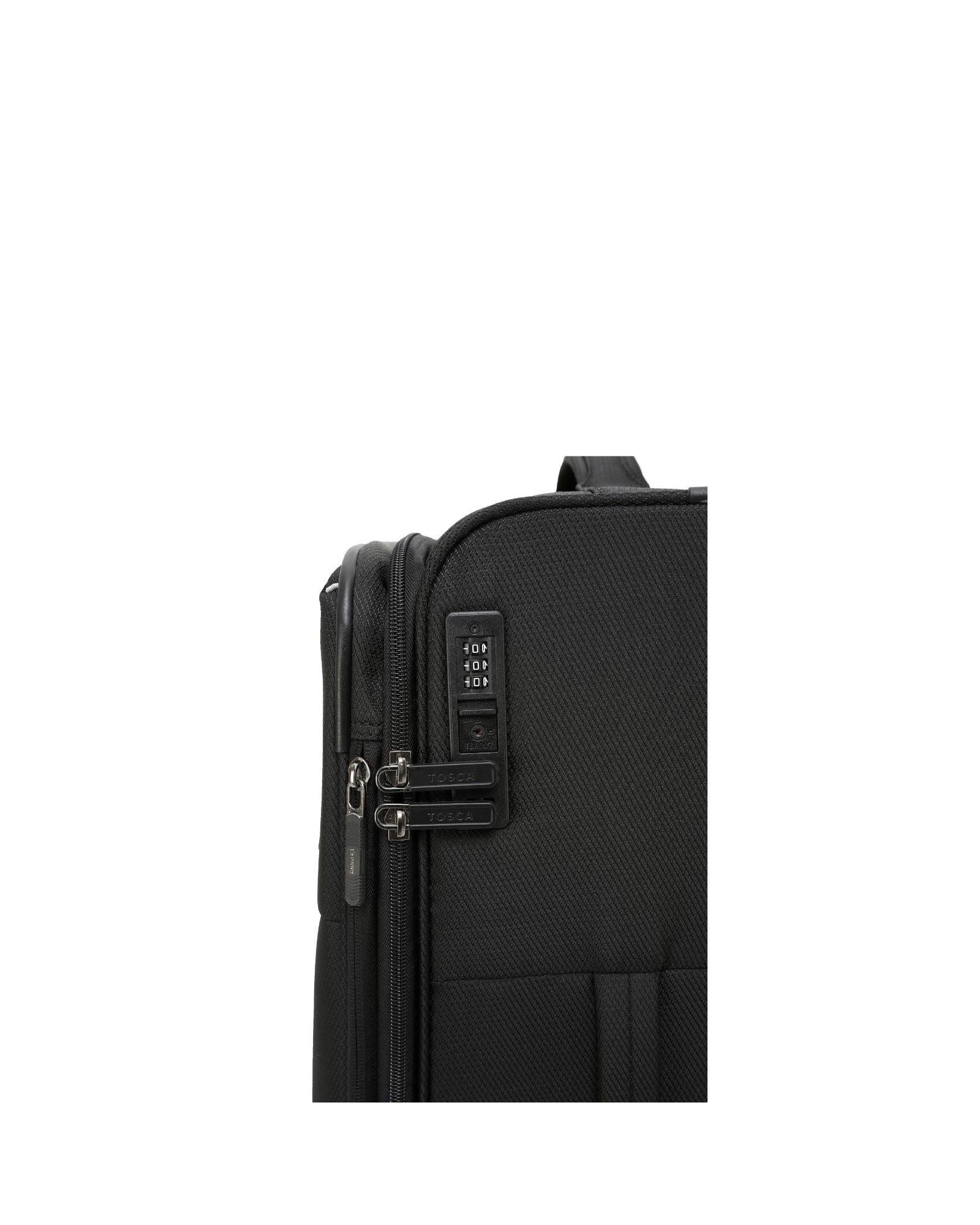 Tosca So Lite Expandable Softside Medium Spinner Suitcase - 67cm - Black Image 4