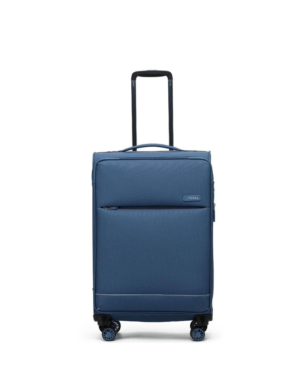 Tosca So Lite Expandable Softside Medium Spinner Suitcase - 67cm - Blue Front Image 2