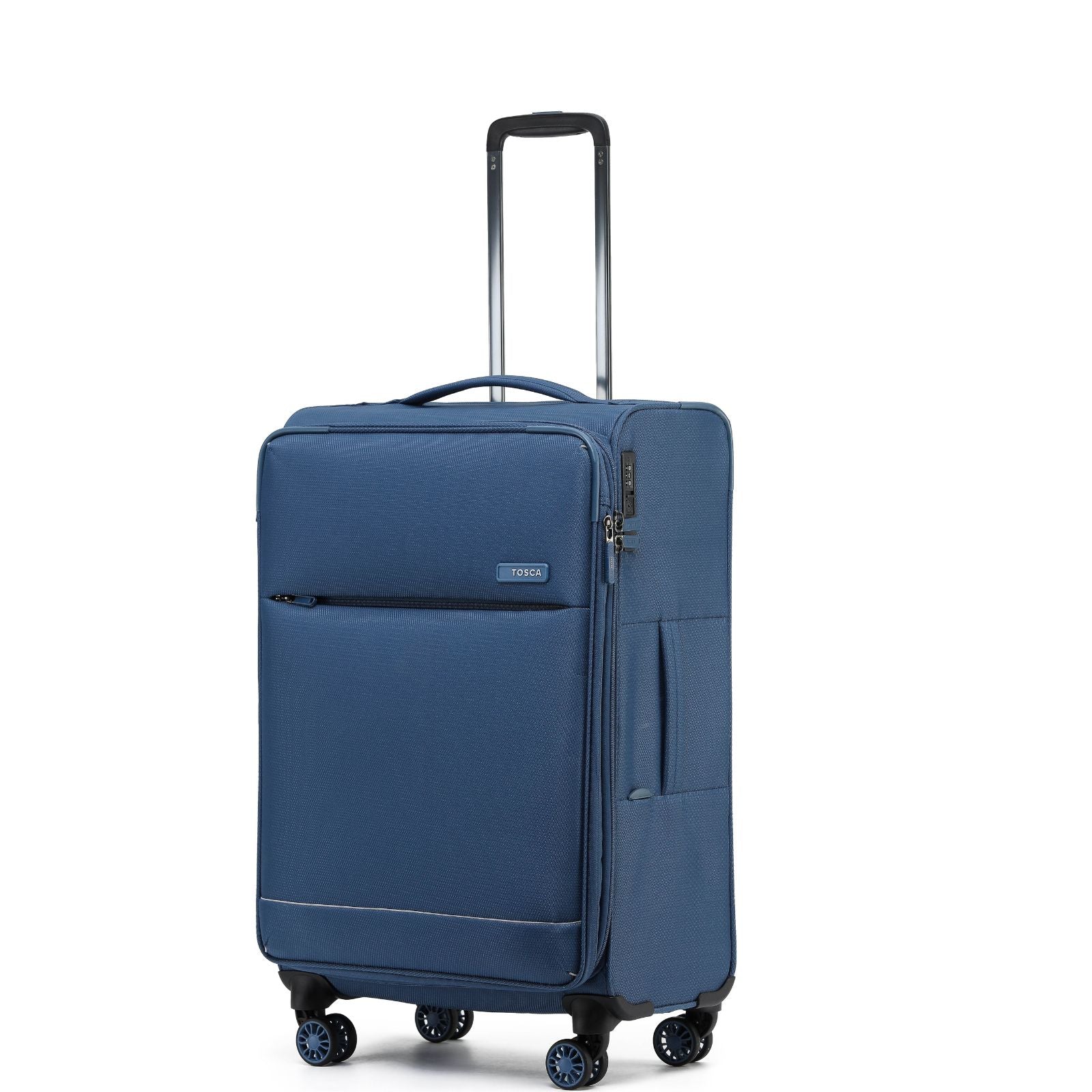 Tosca So Lite Expandable Softside Medium Spinner Suitcase - 67cm - Blue