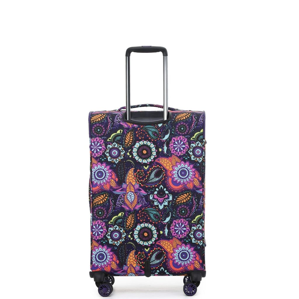 Tosca So Lite Expandable Softside Medium Spinner Suitcase - 67cm - Paisley