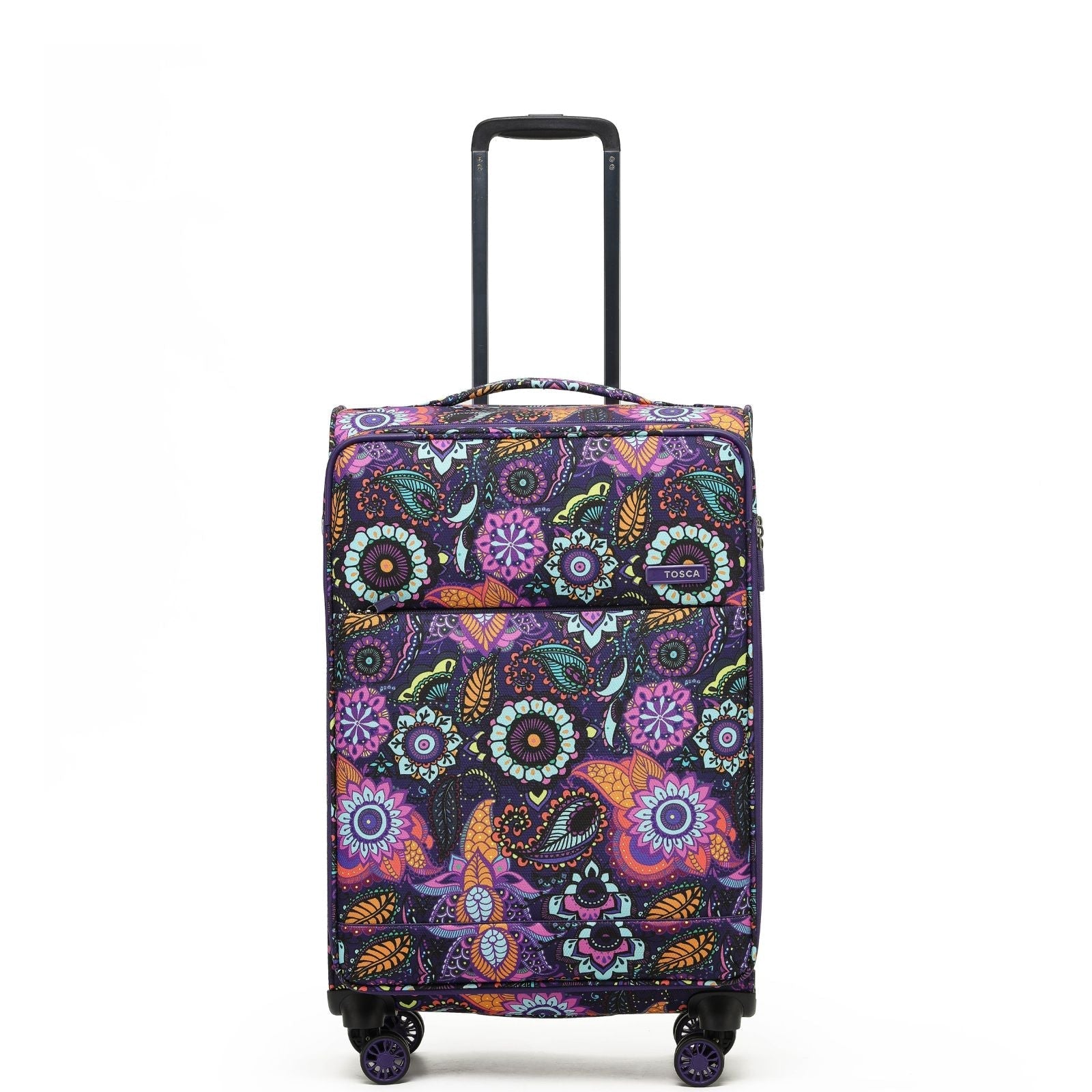 Tosca So Lite Expandable Softside Medium Spinner Suitcase - 67cm - Paisley