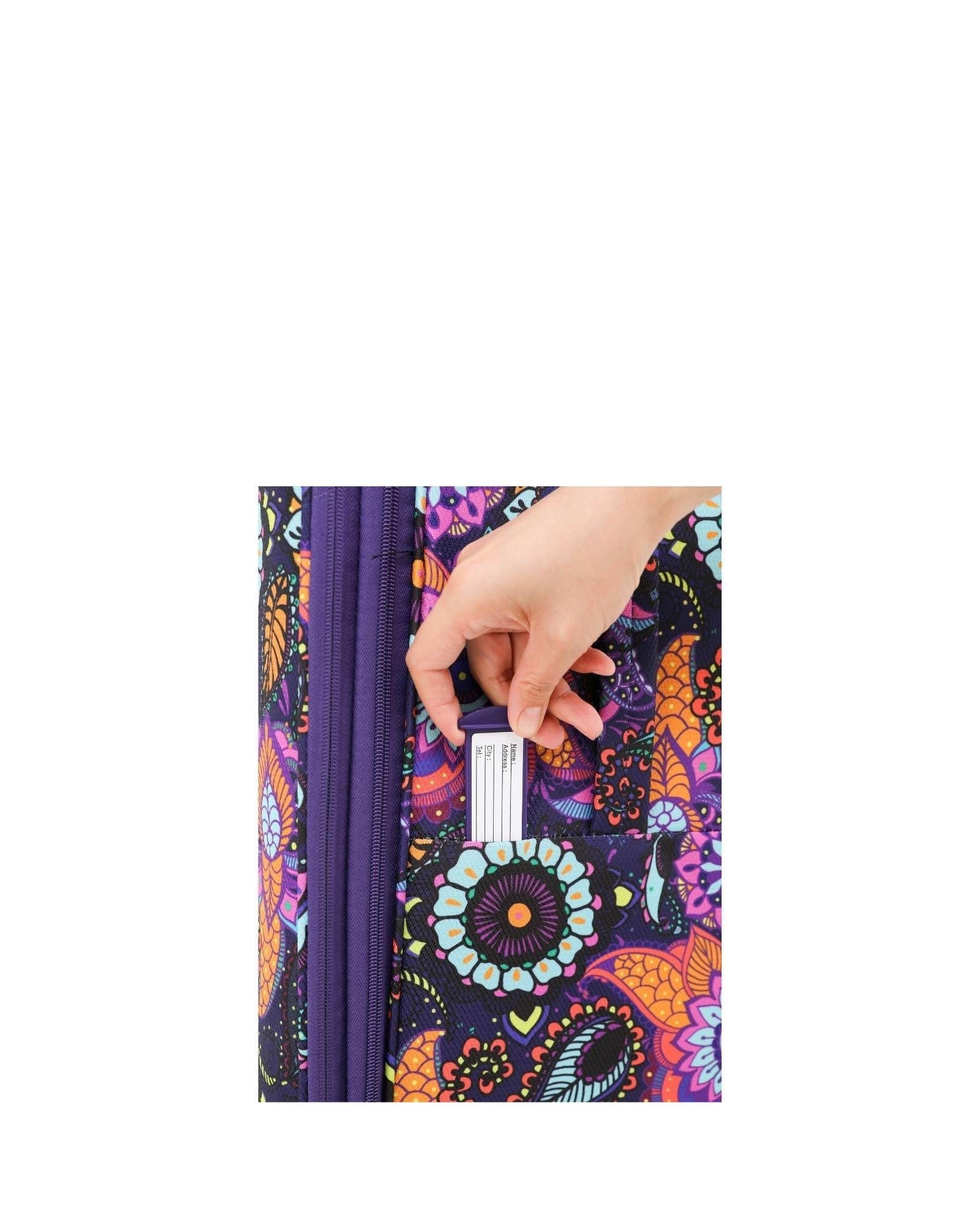 Tosca So Lite Expandable Softside Medium Spinner Suitcase - 67cm - Paisley Image 6