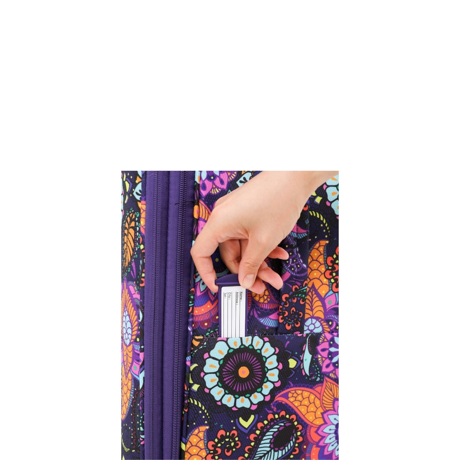 Tosca So Lite Expandable Softside Medium Spinner Suitcase - 67cm - Paisley