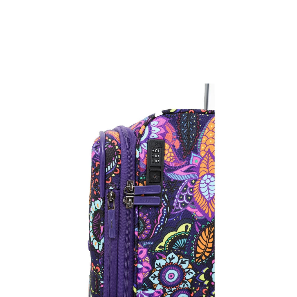 Tosca So Lite Expandable Softside Medium Spinner Suitcase - 67cm - Paisley