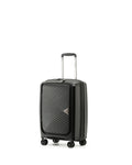 Tosca Space-X Expandable Hardside Carry-On Spinner Suitcase - 55cm - Black Front Image 1
