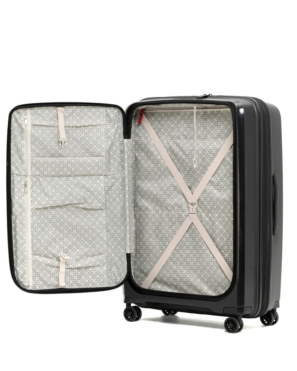 Tosca Space-X Expandable Hardside Large Spinner Suitcase - 76cm - Black Interior Front Image 4