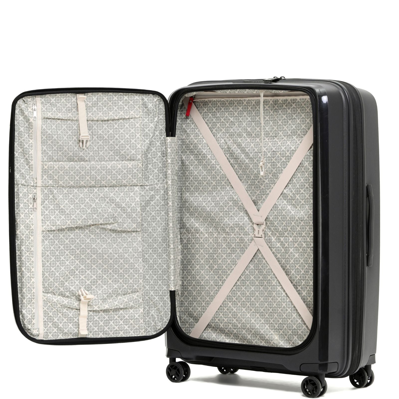 Tosca Space-X Expandable Hardside Large Spinner Suitcase - 76cm - Black