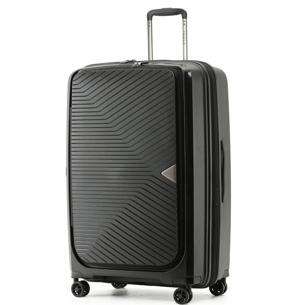 Tosca Space-X Expandable Hardside Large Spinner Suitcase - 76cm - Black
