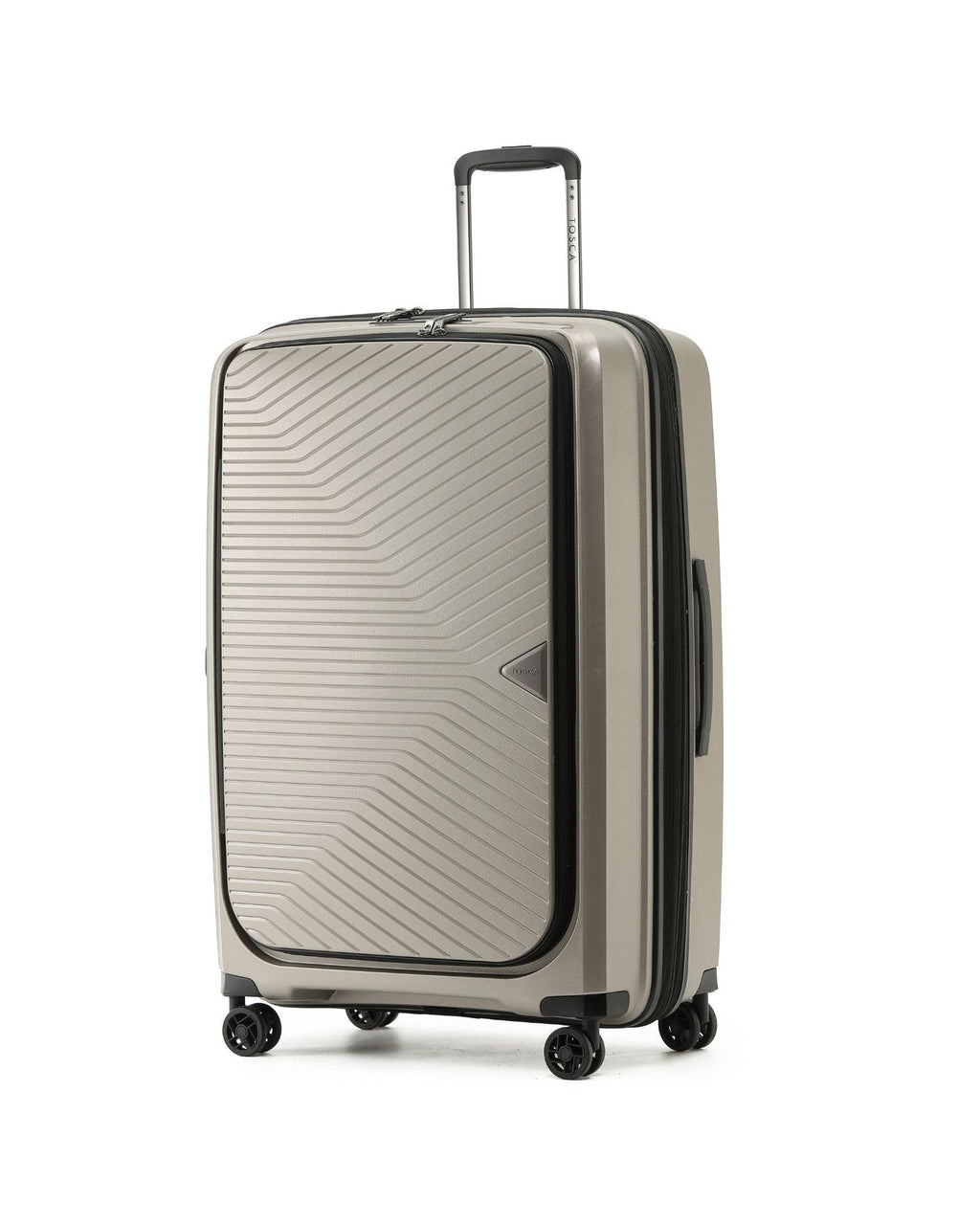Tosca Space-X Expandable Hardside Large Spinner Suitcase - 76cm - Champagne Front Left Image 1