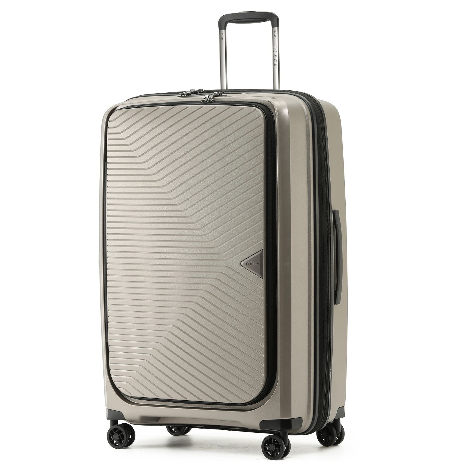 Tosca Space-X Expandable Hardside Large Spinner Suitcase - 76cm - Champagne
