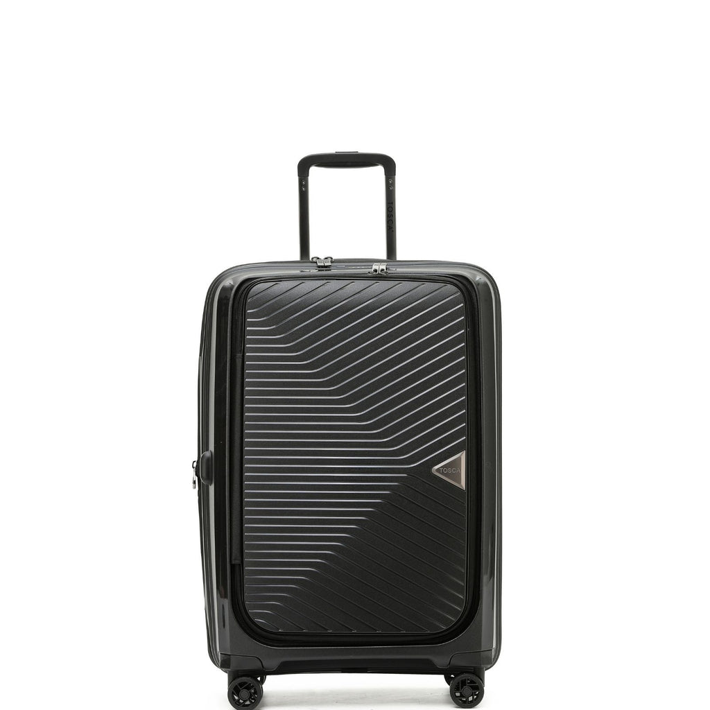 Tosca Space-X Expandable Hardside Medium Spinner Suitcase - 66cm - Black