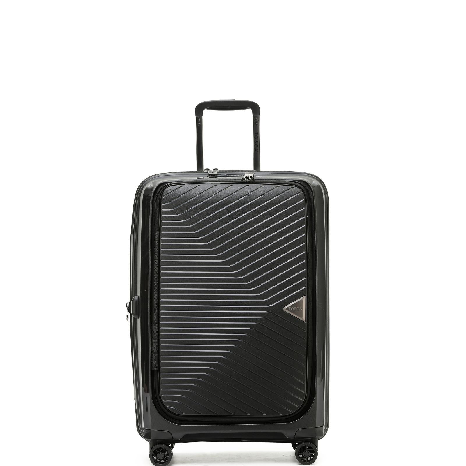 Tosca Space-X Expandable Hardside Medium Spinner Suitcase - 66cm - Black