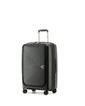 Tosca Space-X Expandable Hardside Medium Spinner Suitcase - 66cm - Black Front Left Image 1