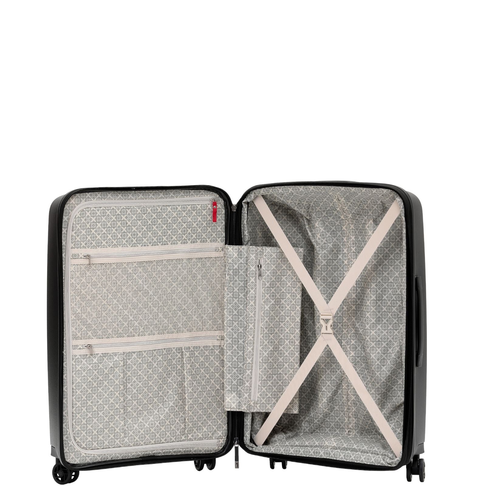 Tosca Space-X Expandable Hardside Medium Spinner Suitcase - 66cm - Black