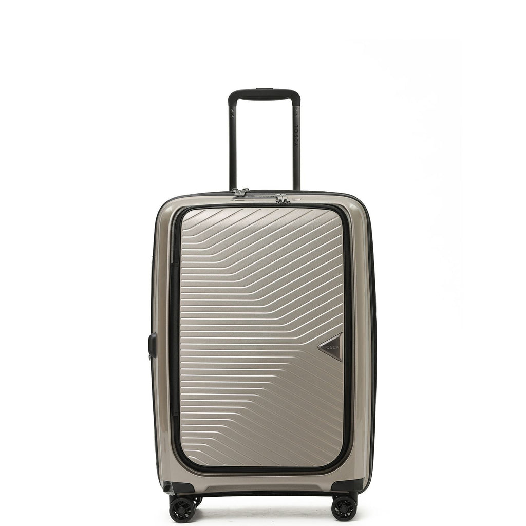 Tosca Space-X Expandable Hardside Medium Spinner Suitcase - 66cm - Champagne