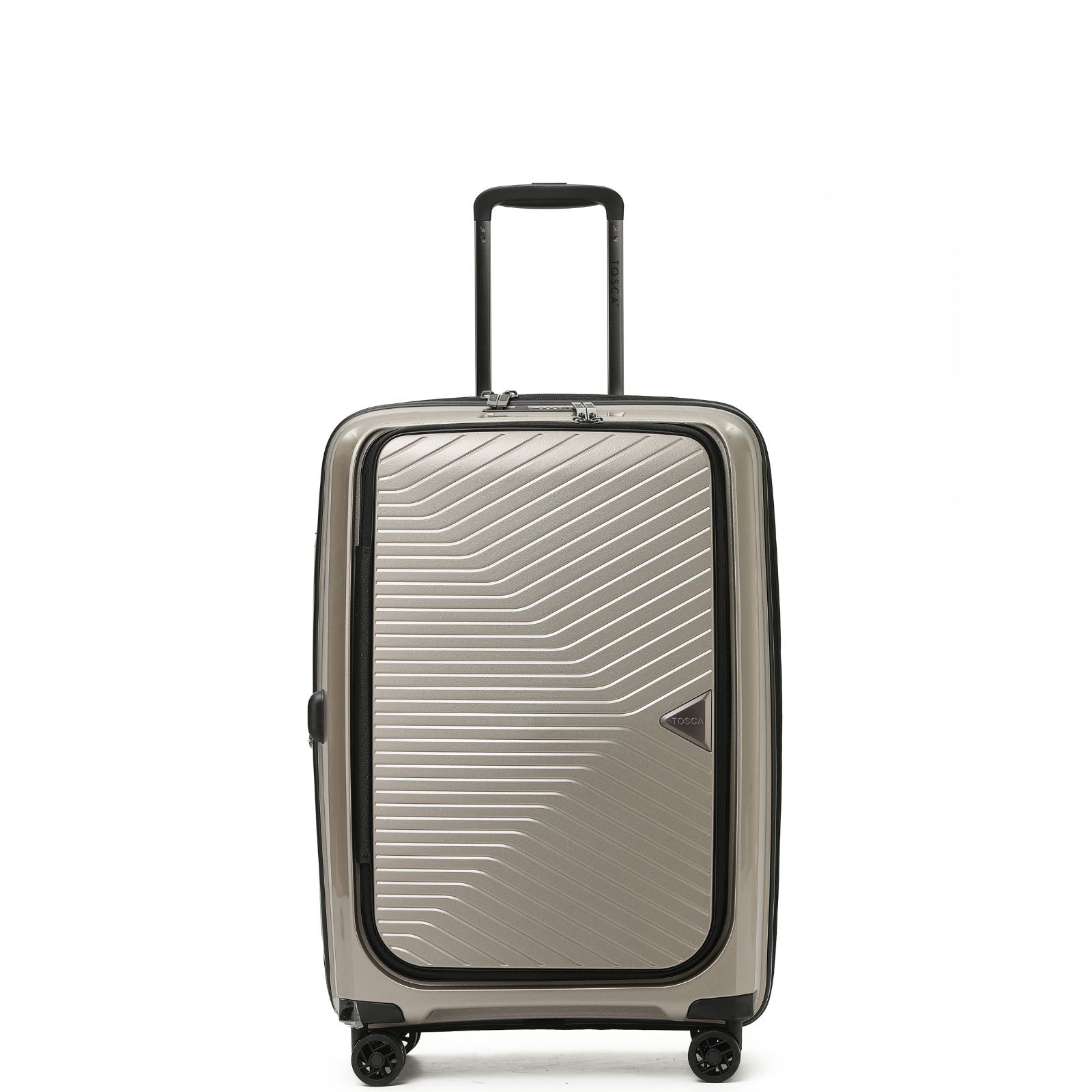 Tosca Space-X Expandable Hardside Medium Spinner Suitcase - 66cm - Champagne