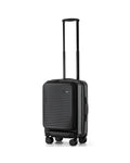 Tosca Zen Front Opening Hardside Carry-On Spinner Suitcase - 53cm - Black Front Right Image 1