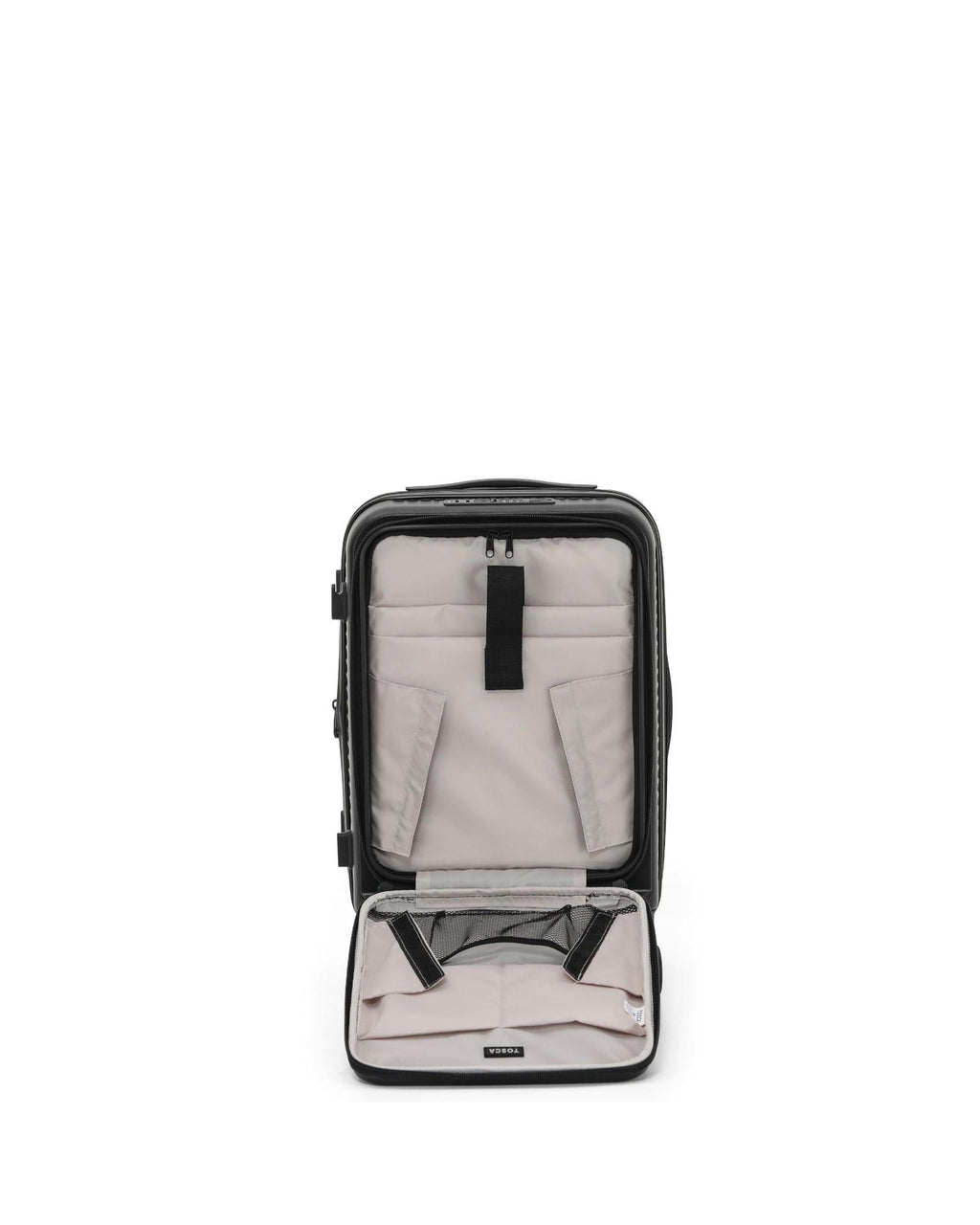 Tosca Zen Front Opening Hardside Carry-On Spinner Suitcase - 53cm - Black Interior Front Image 4