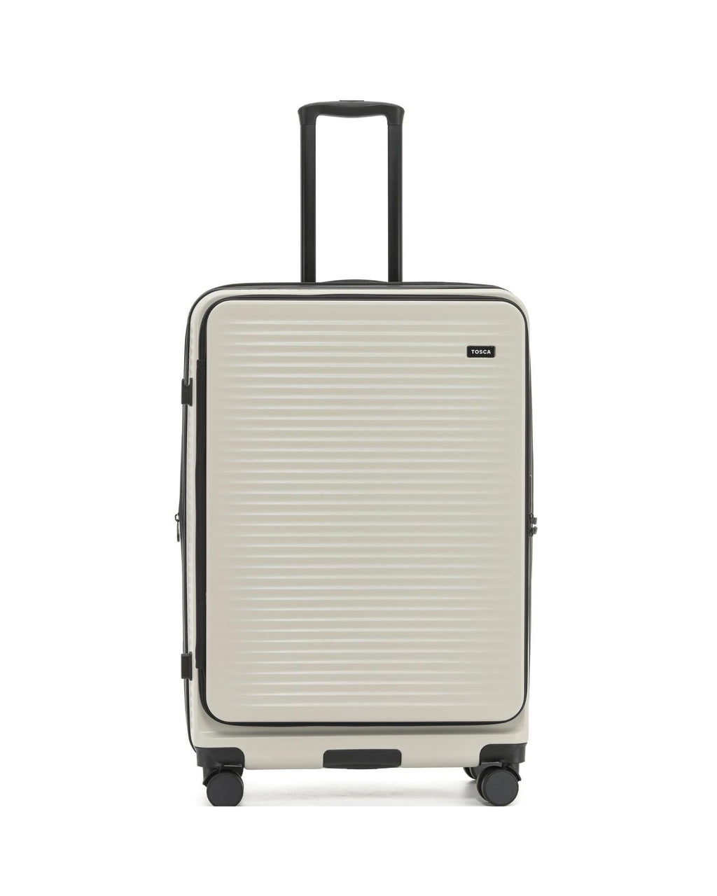 Tosca Zen Front Opening Hardside Large Spinner Suitcase - 77cm - Stone Front Image 2