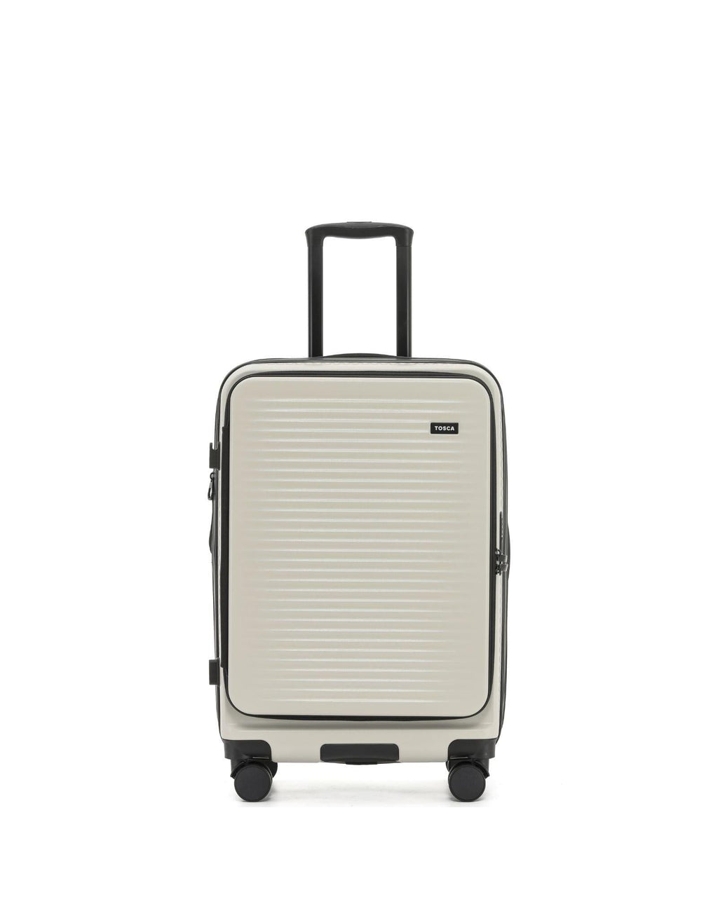 Tosca Zen Front Opening Hardside Medium Spinner Suitcase - 65cm - Stone Front Image 2