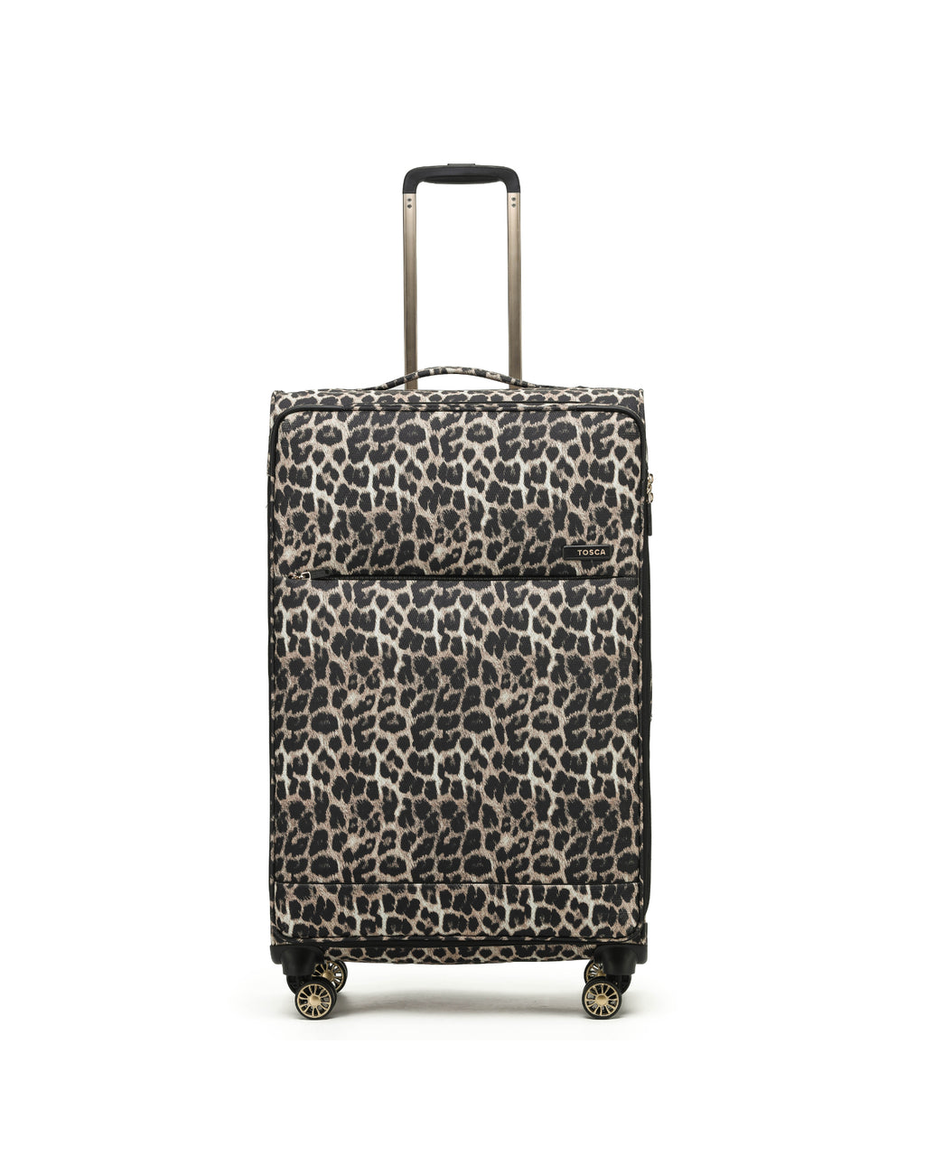 Tosca So Lite Expandable Softside Large Spinner Suitcase - 79cm - Leopard