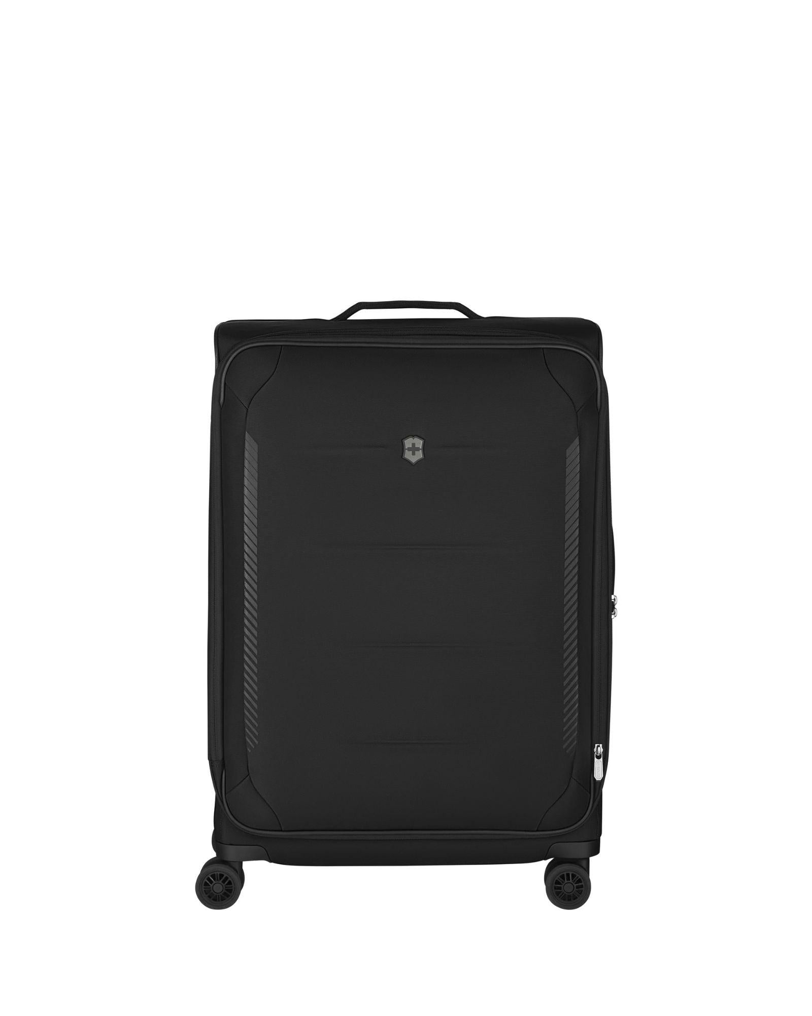 Victorinox Crosslight Softside Large 76cm Spinner Suitcase Black Front Image 2