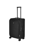 Victorinox Crosslight Softside Medium 68cm Spinner Suitcase Black Front Right Image 1