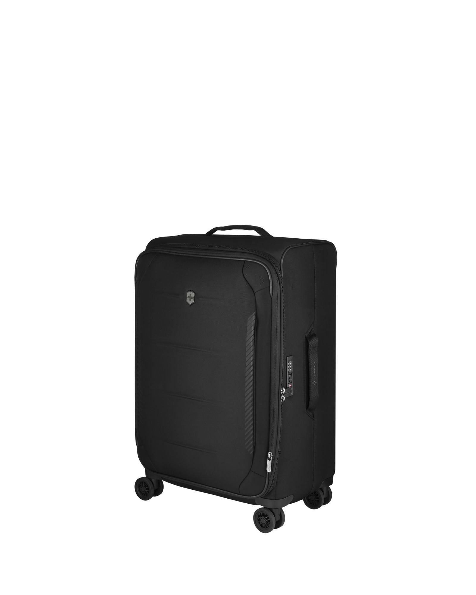 Victorinox Crosslight Softside Medium 68cm Spinner Suitcase Black Front Right Image 2