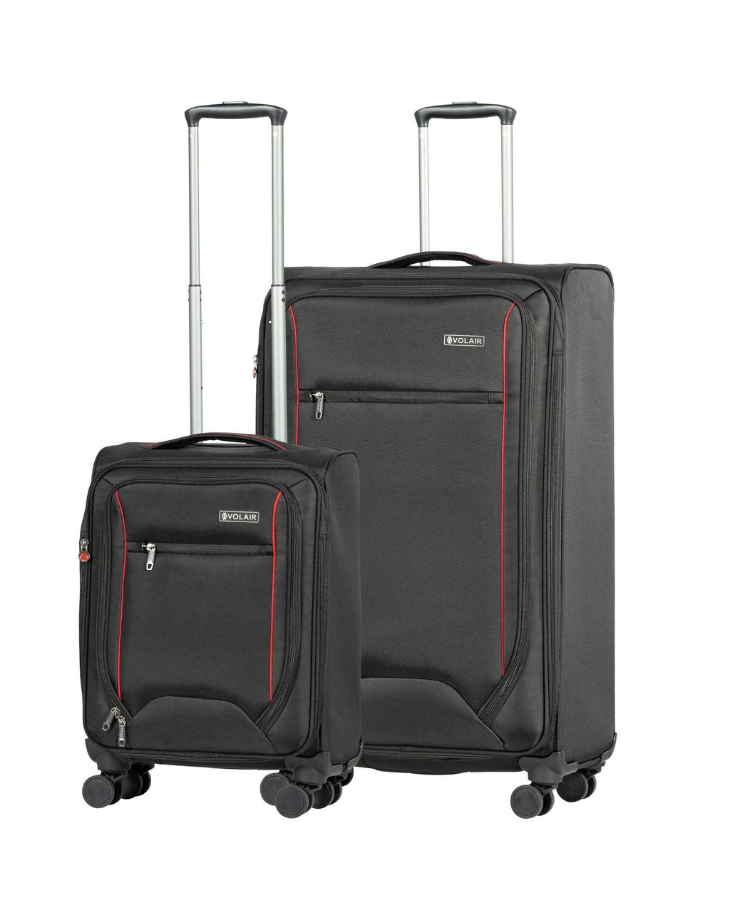 Volair Forte 4 Softside 2-Piece Spinner Luggage Set - Large & Carry-On - Black Image 1