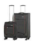 Volair Forte 4 Softside 2-Piece Spinner Luggage Set - Large & Carry-On - Black Image 1