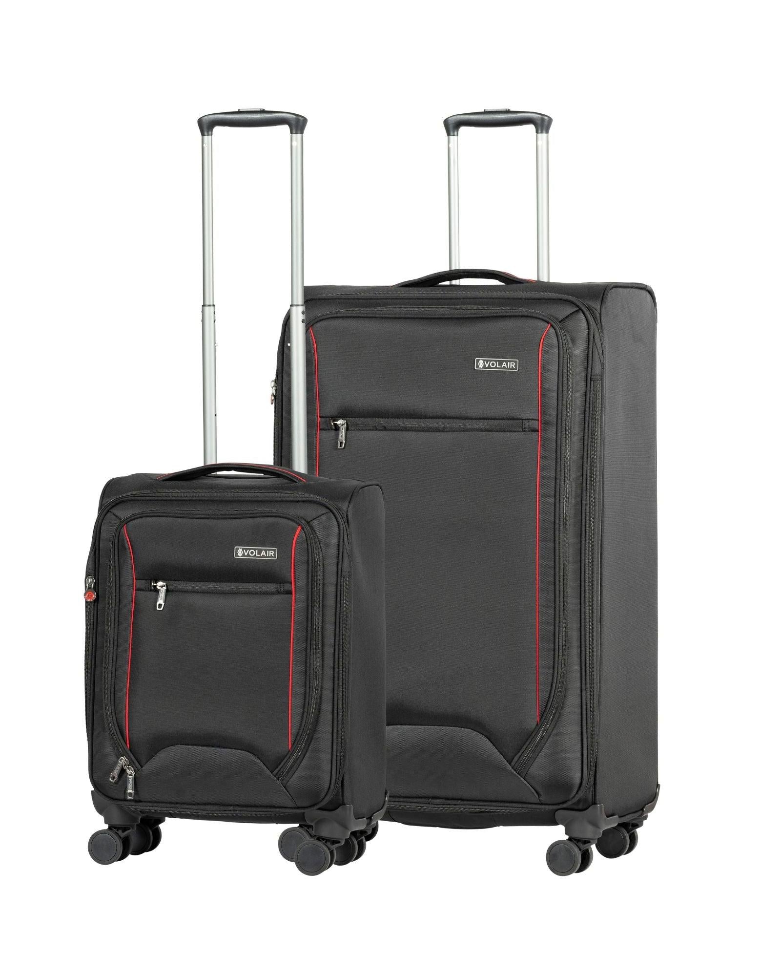Volair Forte 4 Softside 2-Piece Spinner Luggage Set - Large & Carry-On - Black Image 1