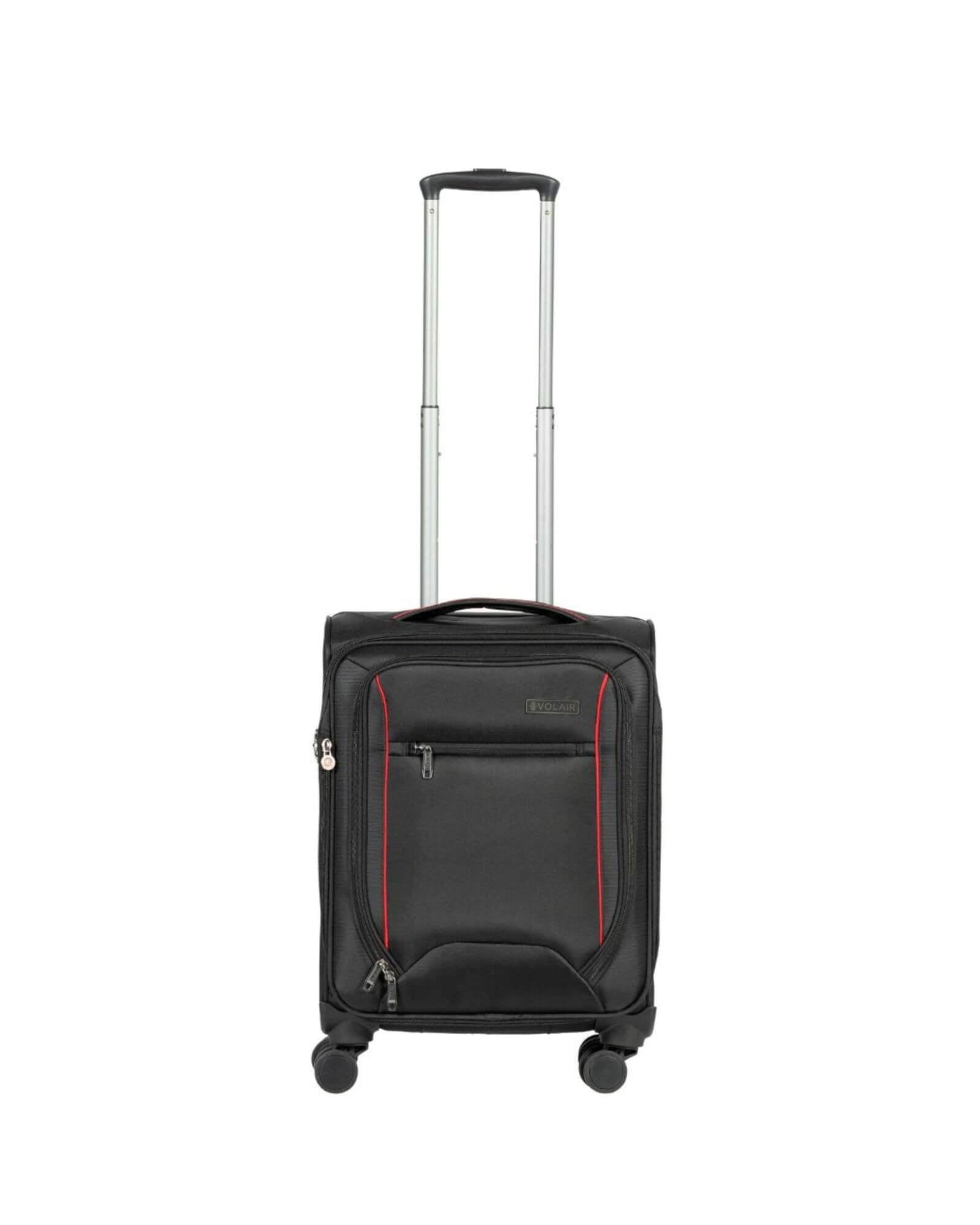 Volair Forte 4 Softside Carry-On Spinner Suitcase - 55cm - Black Image 2