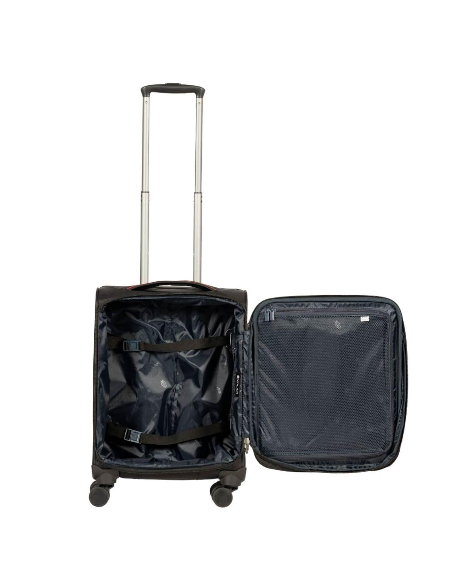 Volair Forte 4 Softside Carry-On Spinner Suitcase - 55cm - Black Image 4