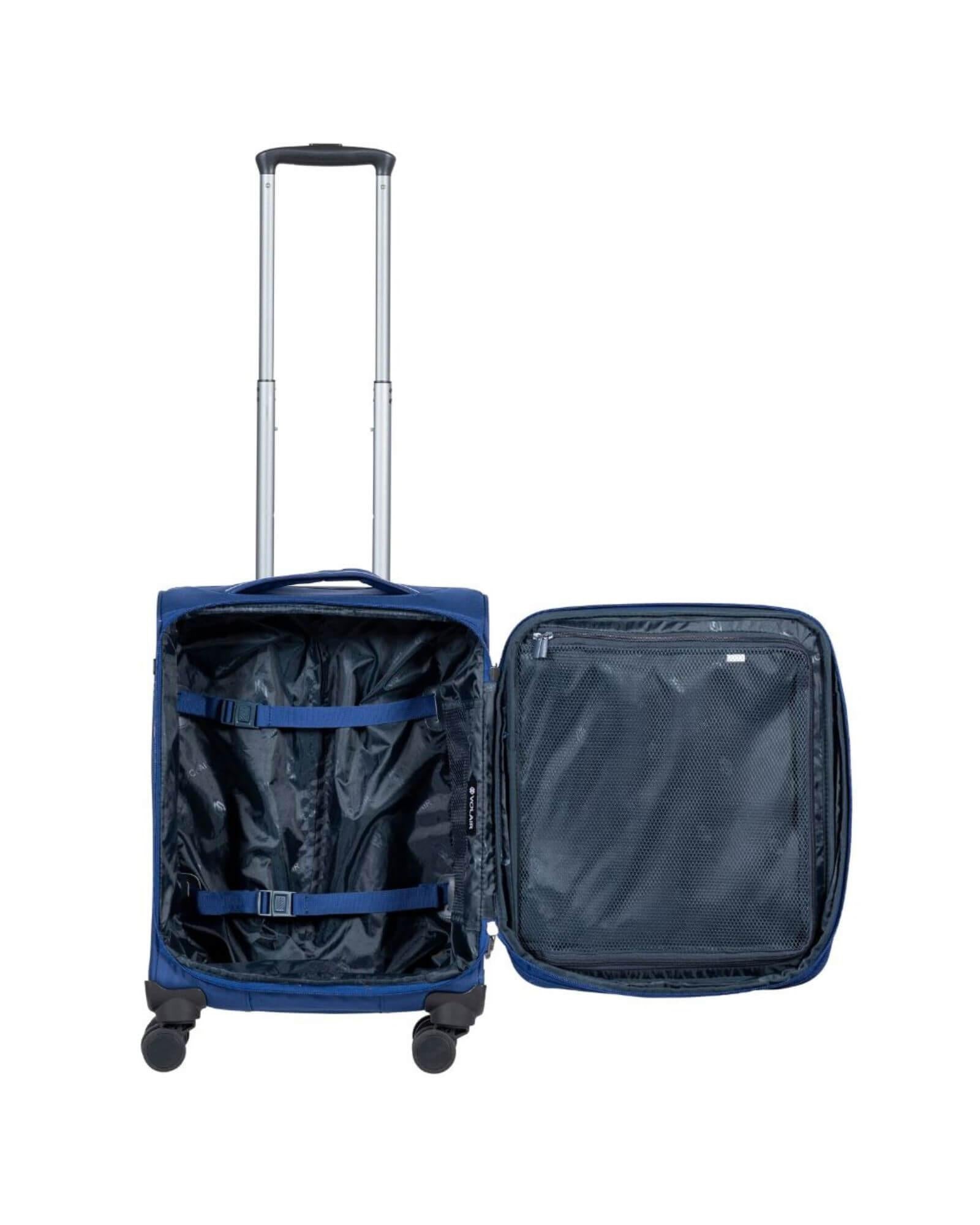 Volair Forte 4 Softside Carry-On Spinner Suitcase - 55cm - Navy Image 4