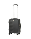 Volair Vmax Expandable Hardside Carry-On Spinner Suitcase - 55cm - Black Front Right Image 1
