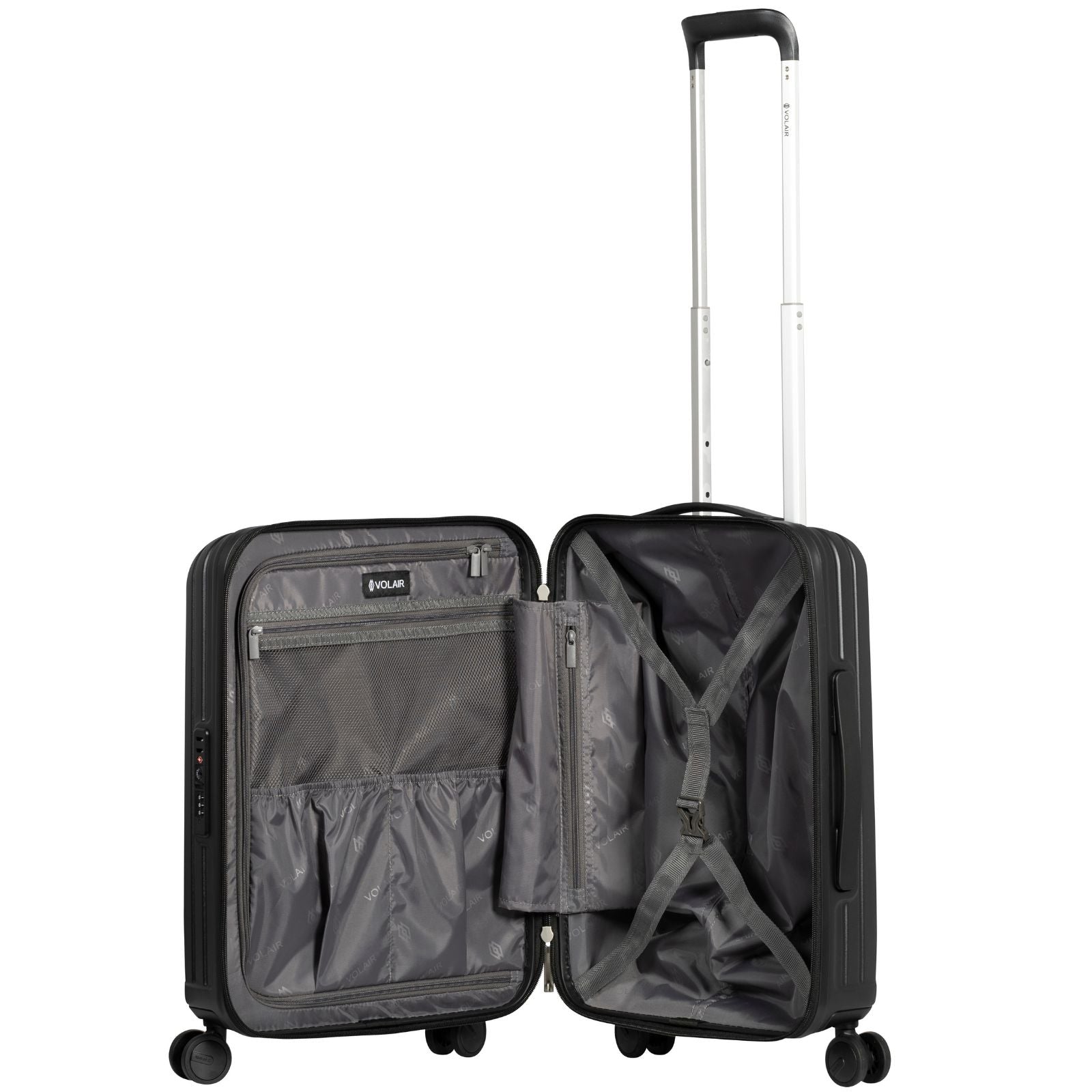 Volair Vmax Expandable Hardside Carry-On Spinner Suitcase - 55cm - Black