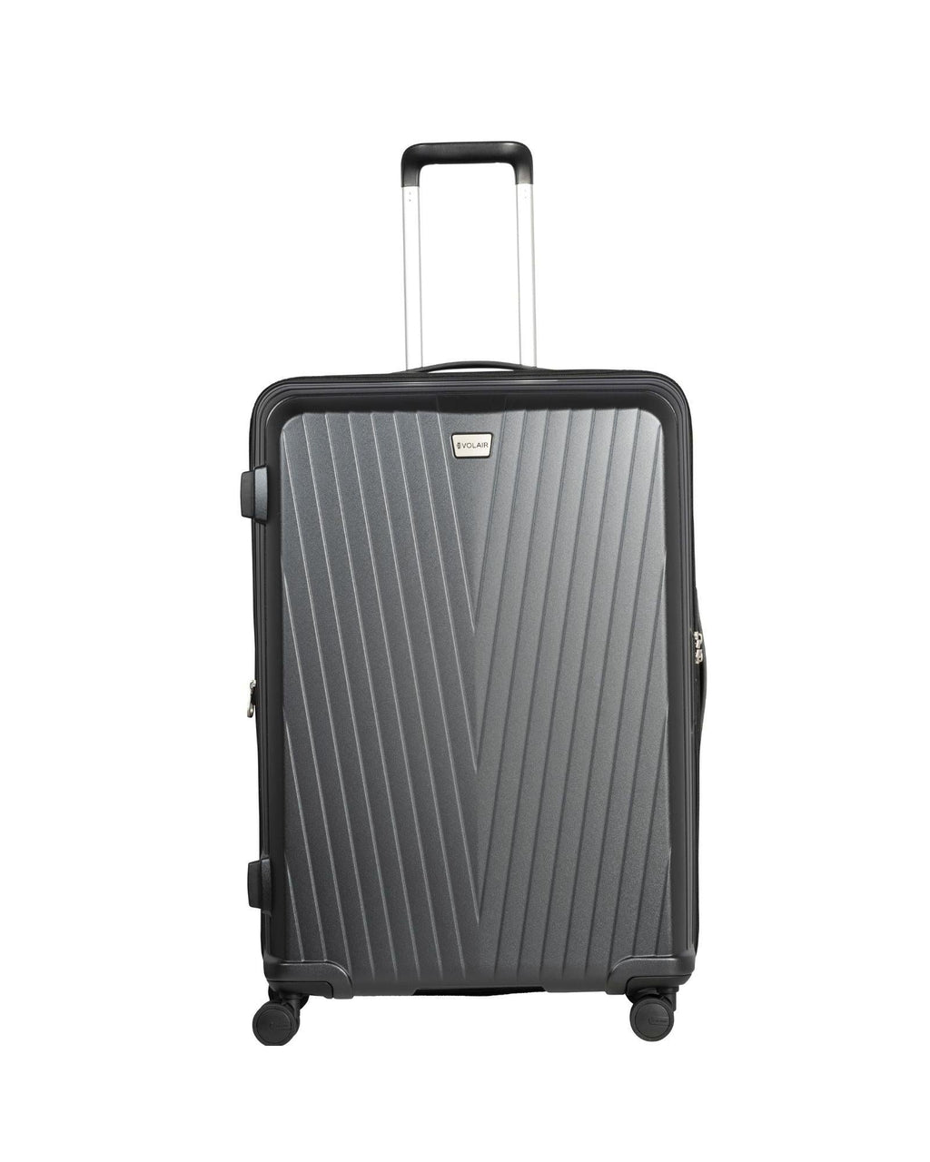 Volair Vmax Expandable Hardside 3-Piece Spinner Luggage Set - Black Front Image 3