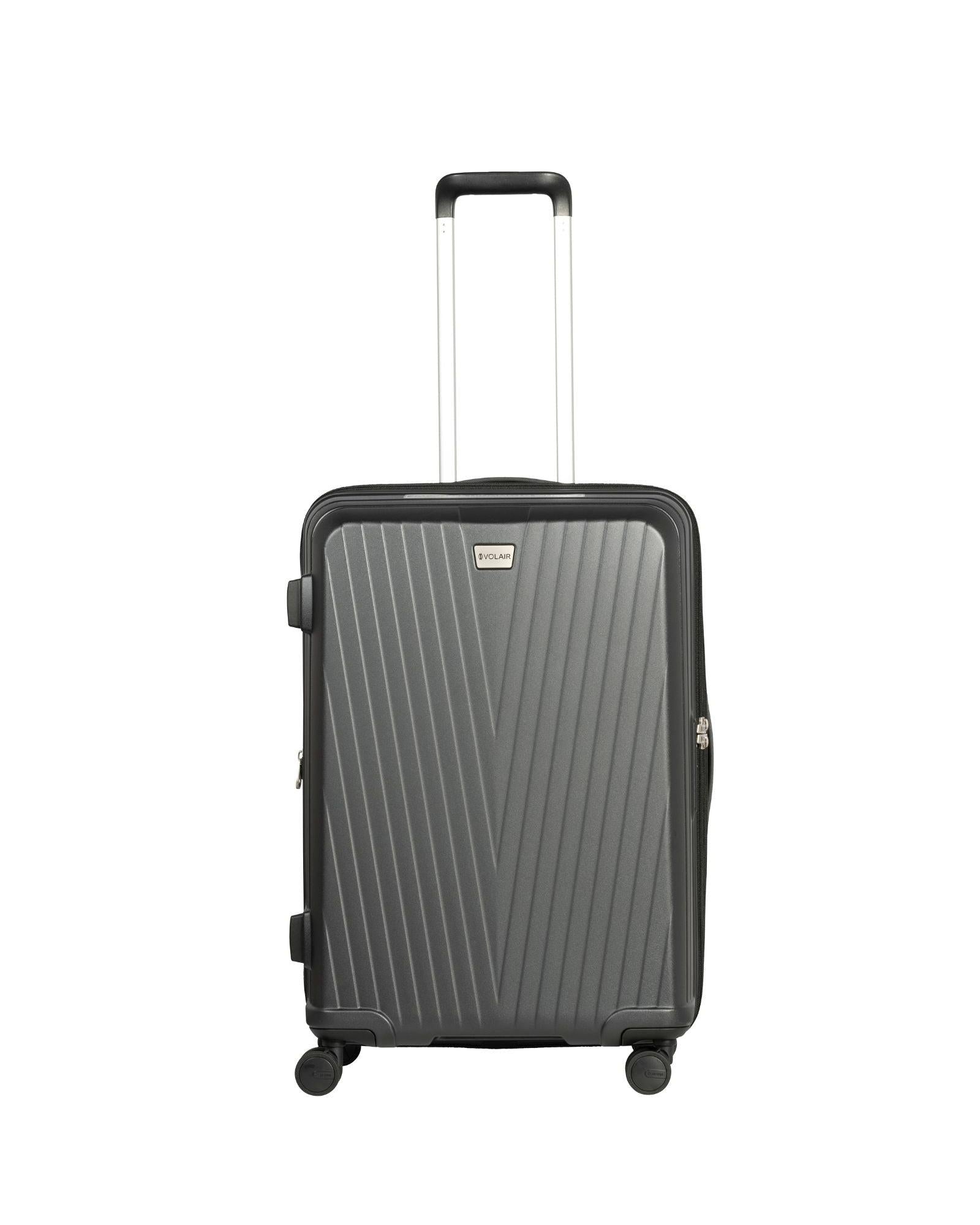 Volair Vmax Expandable Hardside Medium Spinner Suitcase - 68cm - Black Front Image 3
