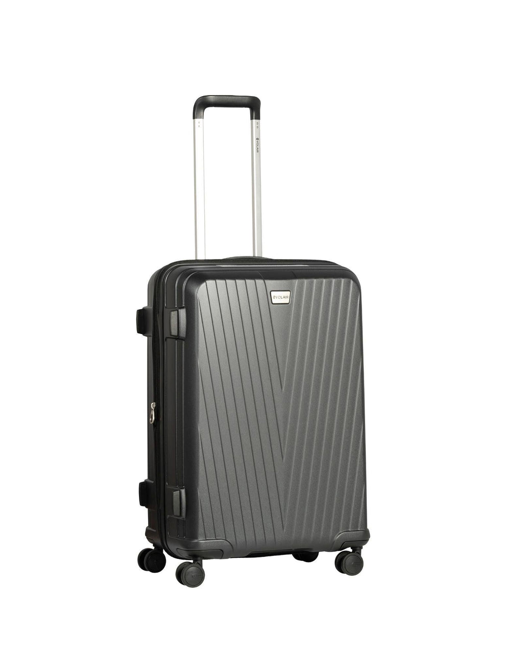 Volair Vmax Expandable Hardside Medium Spinner Suitcase - 68cm - Black Front Left Image 2