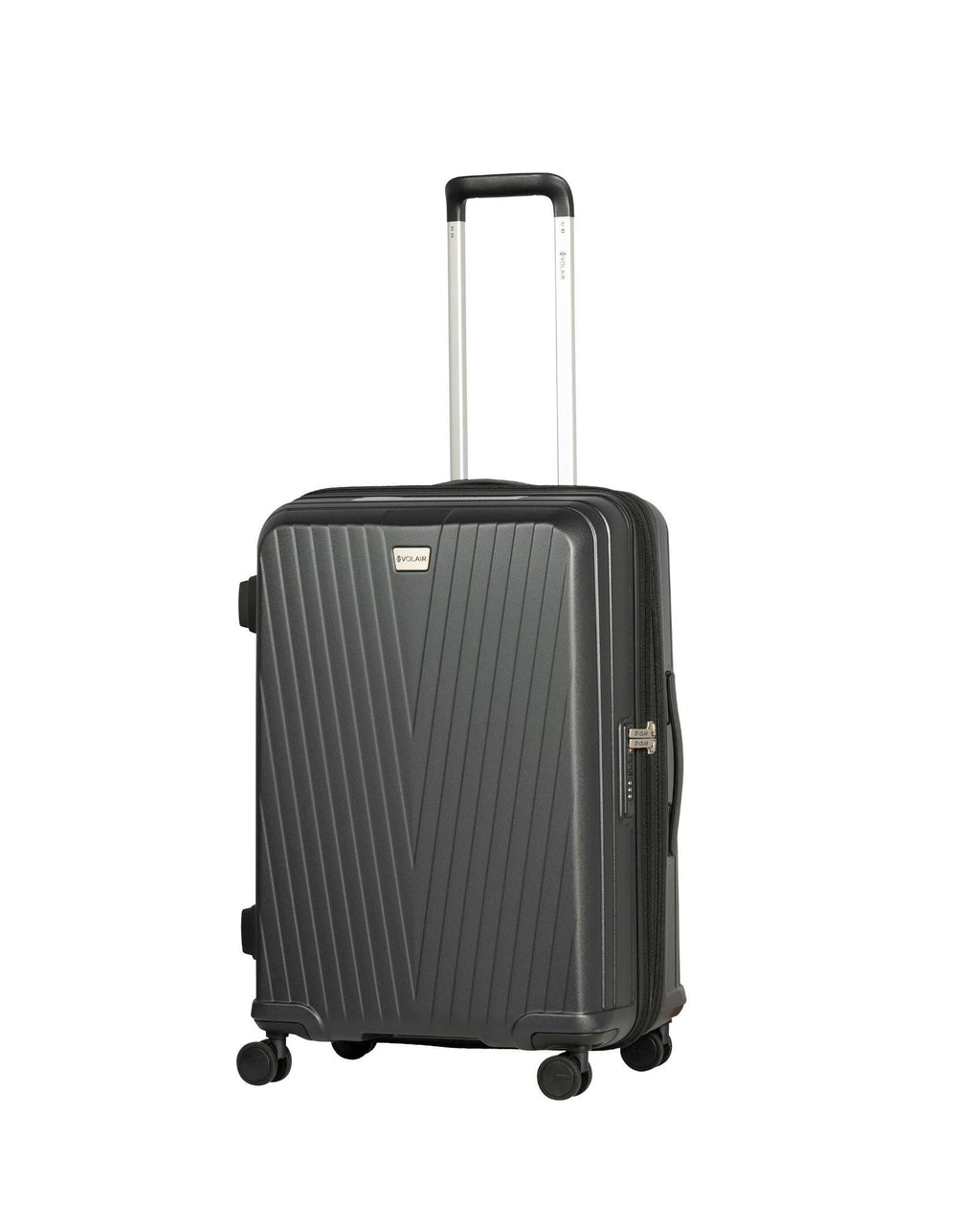 Volair Vmax Expandable Hardside Medium Spinner Suitcase - 68cm - Black Front Right Image 1