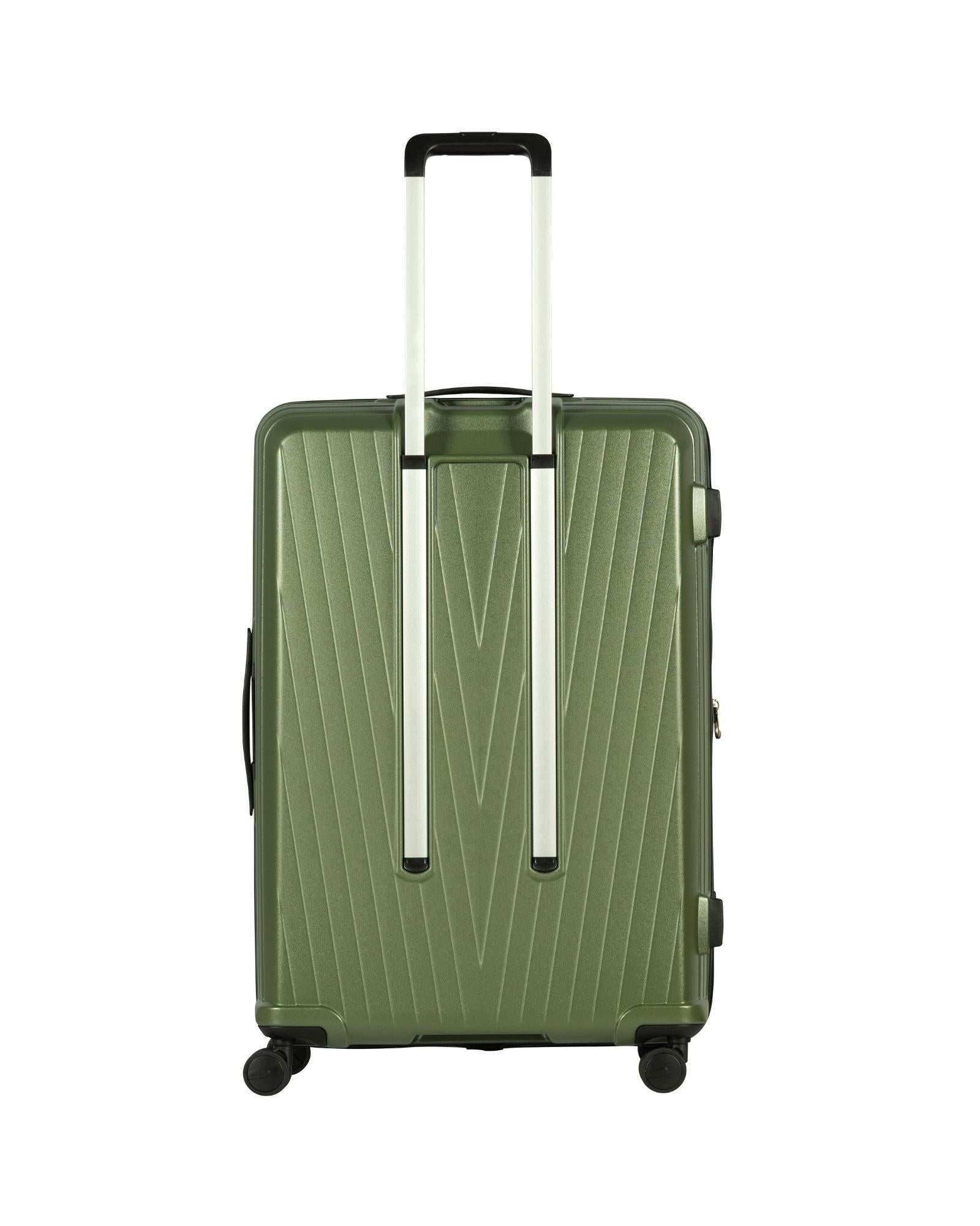 Volair Vmax Expandable Hardside Large Spinner Suitcase - 78cm - Chive Green Back Image 4