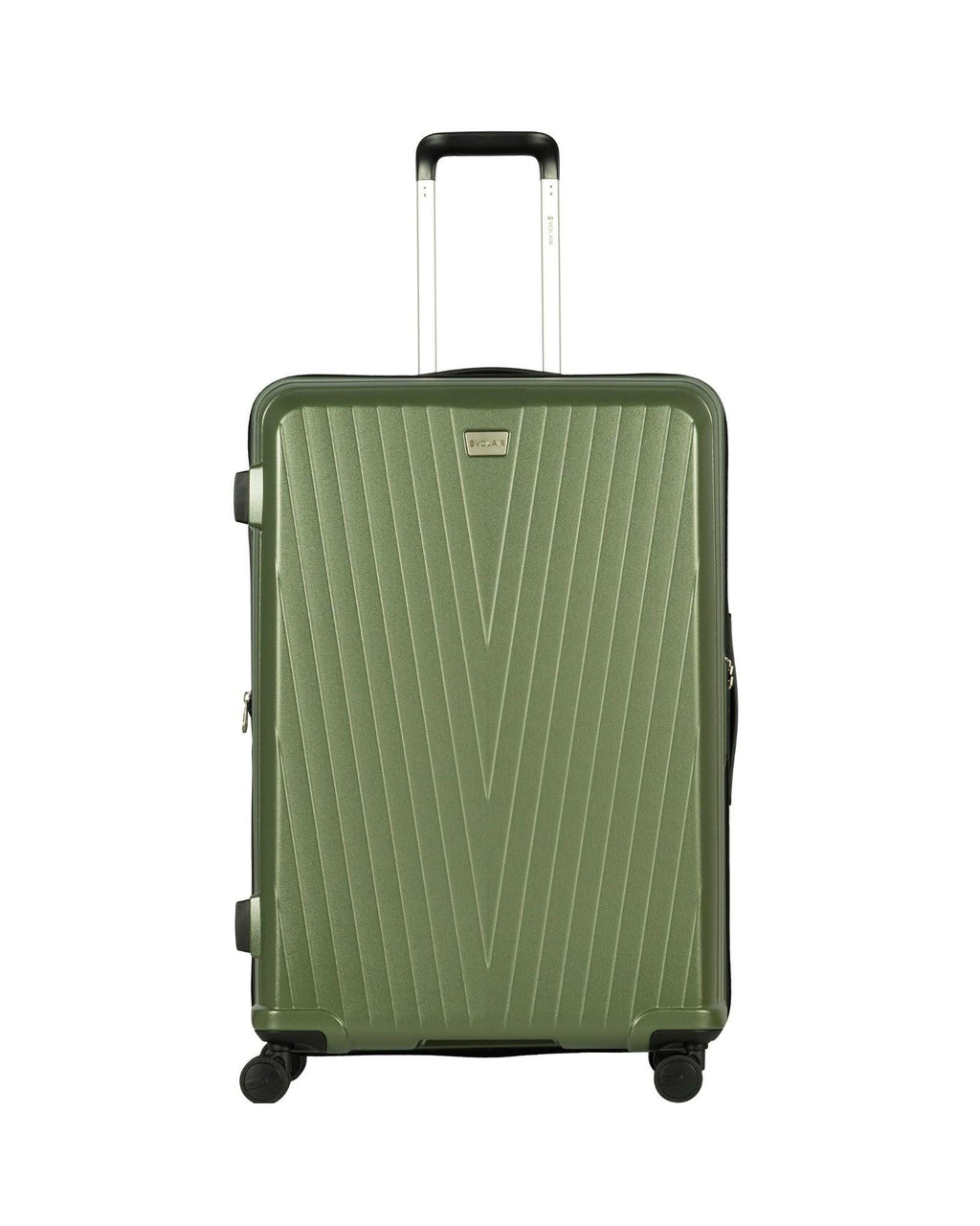 Volair Vmax Expandable Hardside 2-Piece Spinner Luggage Set - Large & Carry-On - Chive Green Front Image 4