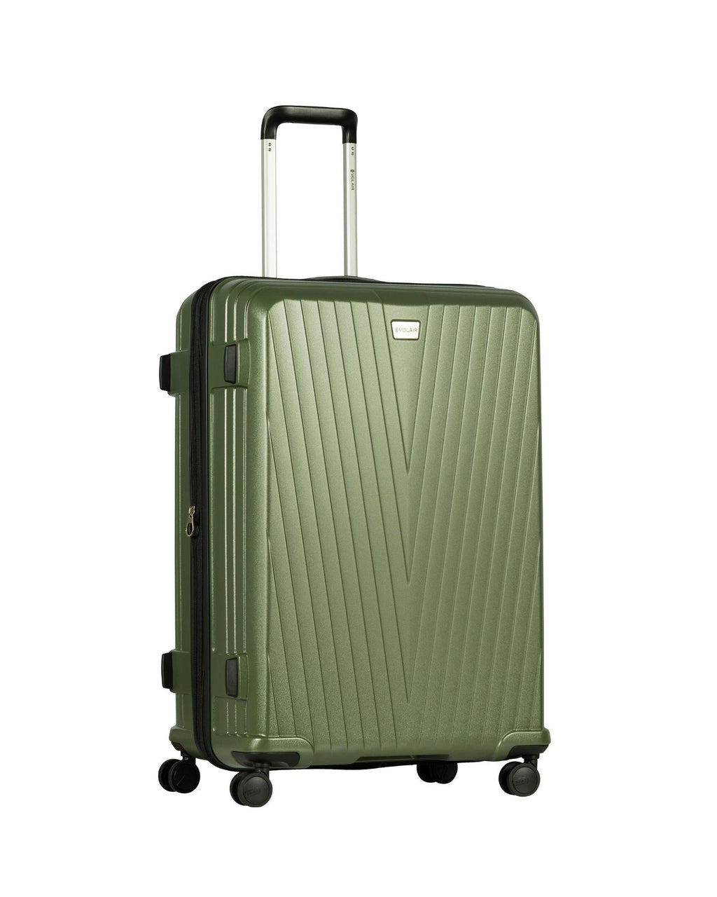 Volair Vmax Expandable Hardside Large Spinner Suitcase - 78cm - Chive Green Front Left Image 2