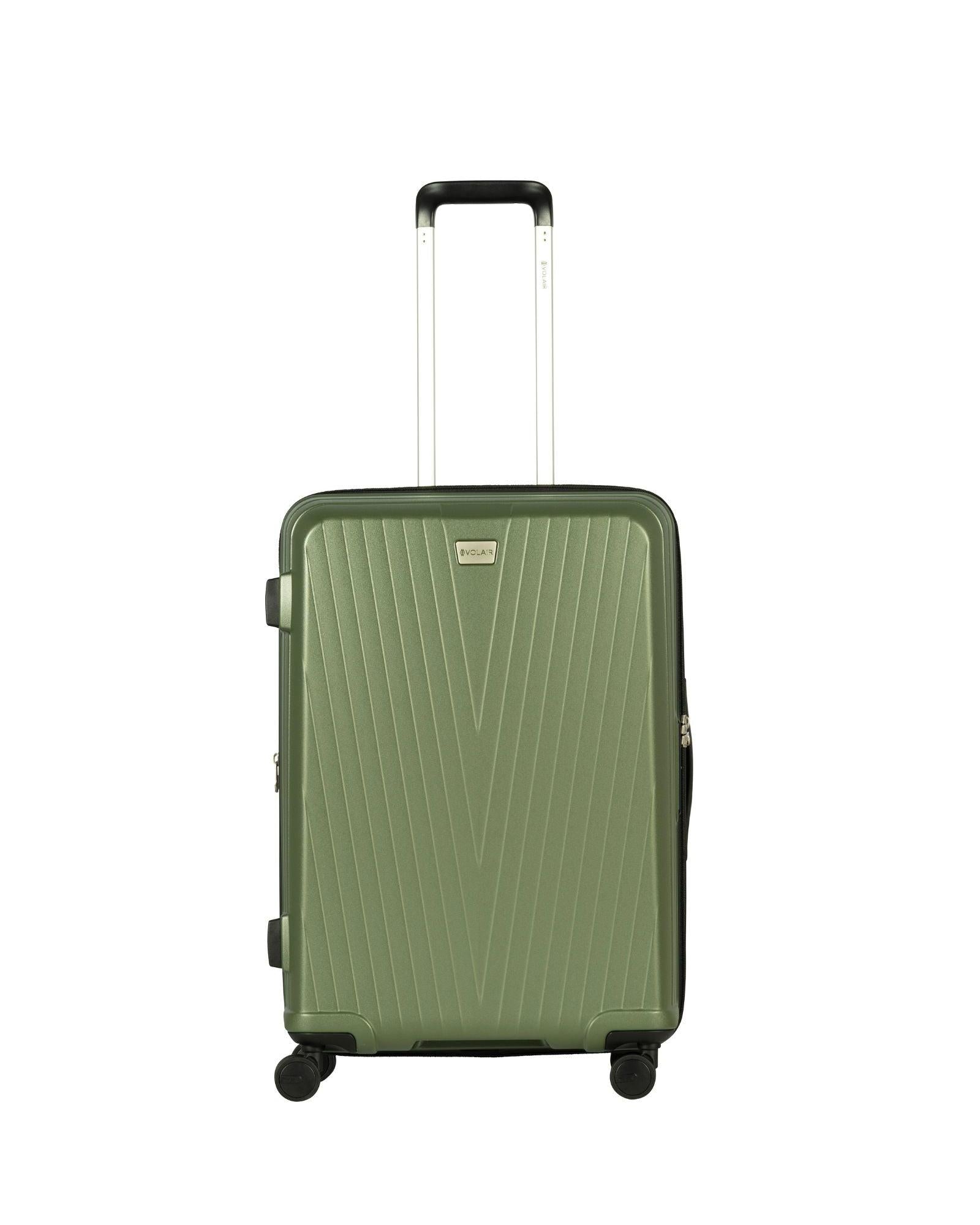 Volair Vmax Expandable Hardside 2-Piece Spinner Luggage Set - Large & Medium - Chive Green Front Image 4