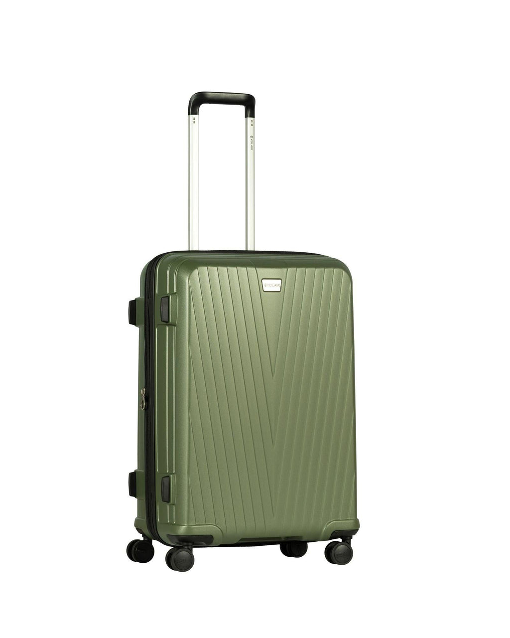 Volair Vmax Expandable Hardside Medium Spinner Suitcase - 68cm - Chive Green Front Left Image 2