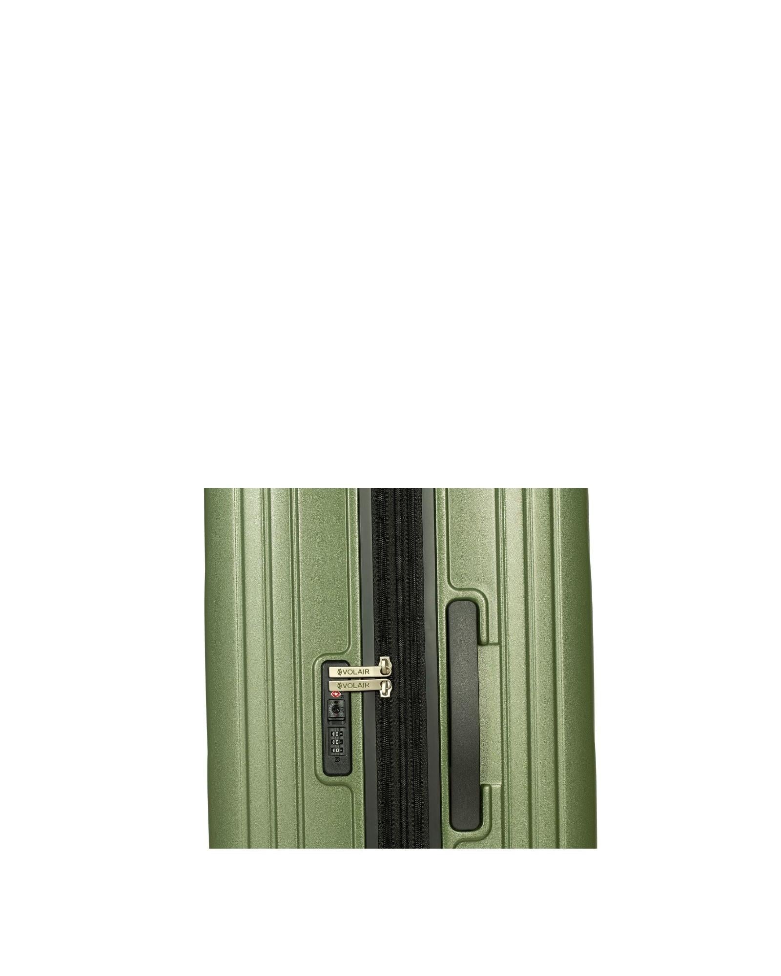 Volair Vmax Hardside 3 Piece EXP Spinner Suitcase Set Chive Green Image 7